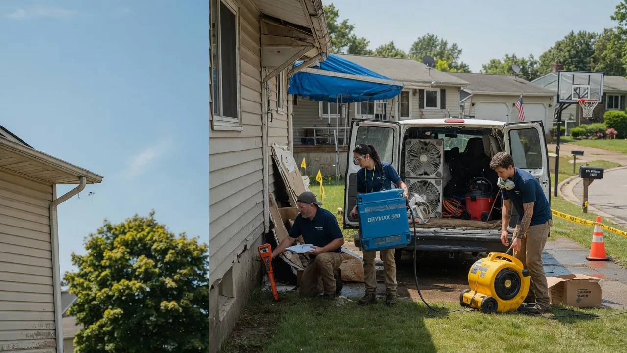 Ceiling Leak Cleanup in Dubuque, IA near me